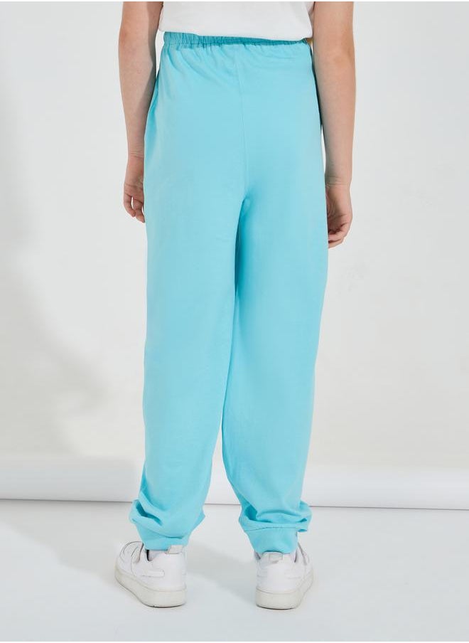 Tapered Cuffed Joggers with Drawstrings