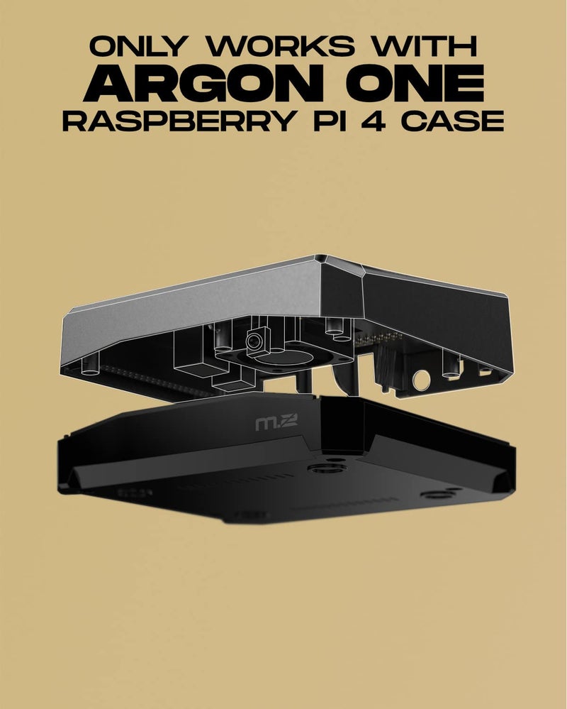 Argon Forty Argon ONE M.2 SATA Expansion Board for Raspberry Pi 4 | Supports B-Keys and B+M Keys | Only Compatible with Argon ONE V2 Cases - Image 3