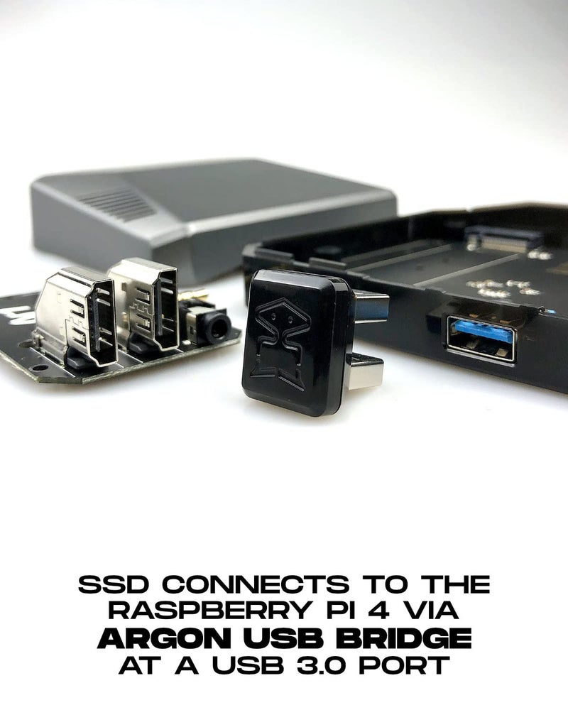 Argon Forty Argon ONE M.2 SATA Expansion Board for Raspberry Pi 4 | Supports B-Keys and B+M Keys | Only Compatible with Argon ONE V2 Cases - Image 5