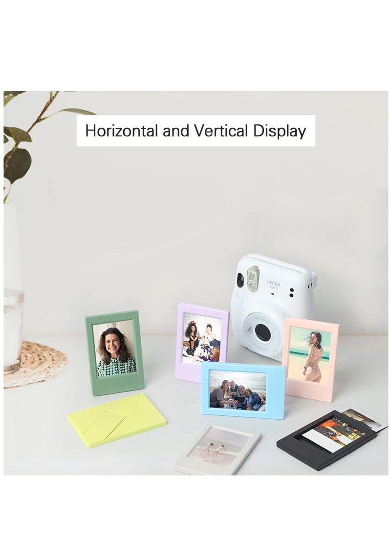 3 Inch Polaroid Instax Mini Photo Frame - Picture Frame Set for Polaroid and Instax Mini Evo/12/11/9/8/7+ Film - Photo Frame for Table Decoration (7 Pack)