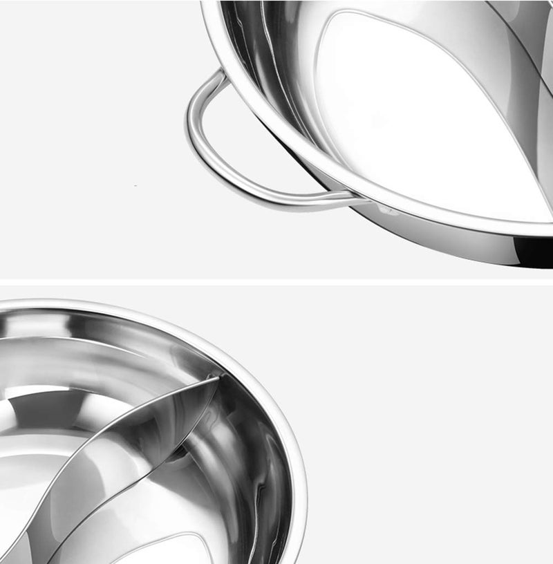 Delavala Delavala Hot Pot,30 cm Thick Stainless Steel Hot Pot,Household Easy Clean Non-Stick Soup Pot,6.5L Large Capacity Kitchen Cooking Tool,with Glass Lid  - Image 5