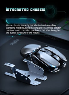 M MIAOYAN Rechargable 2.4GHz Wireless Gaming Mouse Waterproof Office Household Mute Mouse  - Image 5