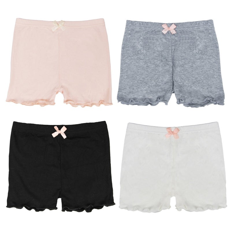 FreeNFond Girls Playground Bike Dance Shorts 4 Packs for Sports, Play Or Under Skirts - Image 3