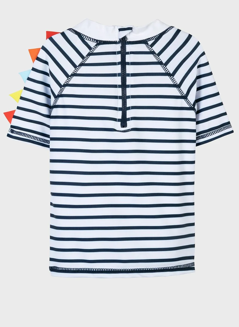 MINOTI Infant Striped Top & Shorts Set
