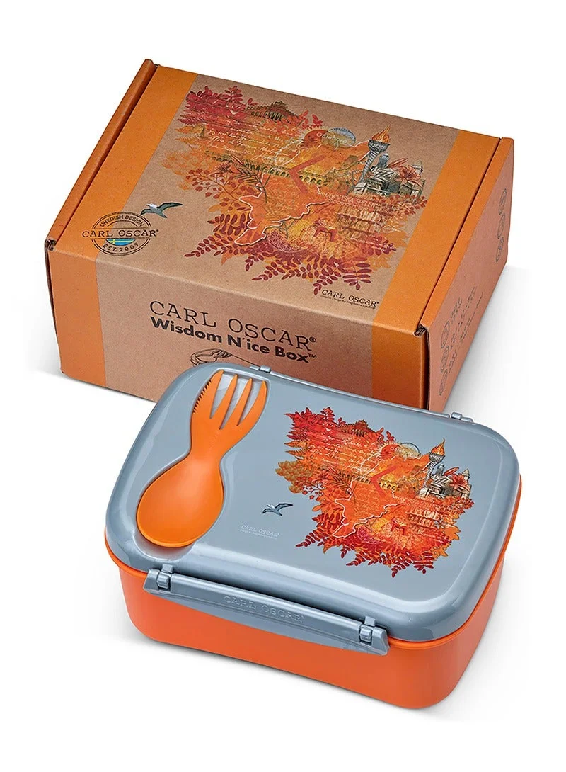 Carl Oscar Wisdom N'ice Box™, Lunch box with cooling pack - Fire