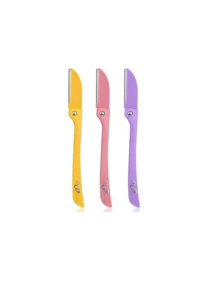 3-Piece shaving Ladies For Facial And Body Hair pack of 3 Yellow/Pink/Purple - Image 2