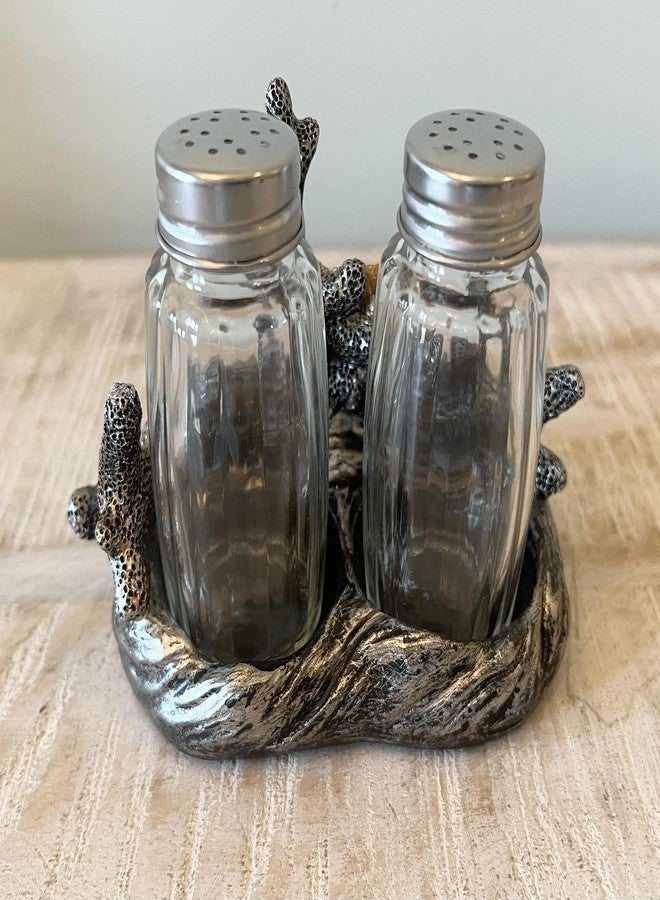 توب براس طقم رشاشات ملح وفلفل على شكل سلحفاة بحرية وصدفة مرجانية - ديكور بحري مستوحى من شاطئ المحيط الساحلي - Image 5