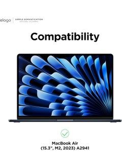 جراب رفيع للغاية لجهاز MacBook Air مقاس 15.3 بوصة M2 (2023) A2941، حماية كاملة، إمكانية الوصول إلى جميع الميزات - رمادي غامق - pzsku/ZD9C76E3A04D80447EA4FZ/45/_/1703081280/311555da-1fe6-4fc5-92c0-6f7b92095599