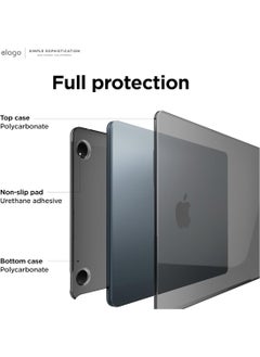 Elago Slim Hard for MacBook Air 15.3 inch M2 (2023) A2941 Case Cover Ultra Slim, Full Protection, Access to All Features - Dark Grey  - Image 4