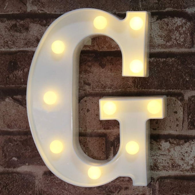 LED MARQUEE LETTER LIGHTS SIGN LIGHT UP ALPHABET LETTER FOR HOME PARTY WEDDING DECORATION G
