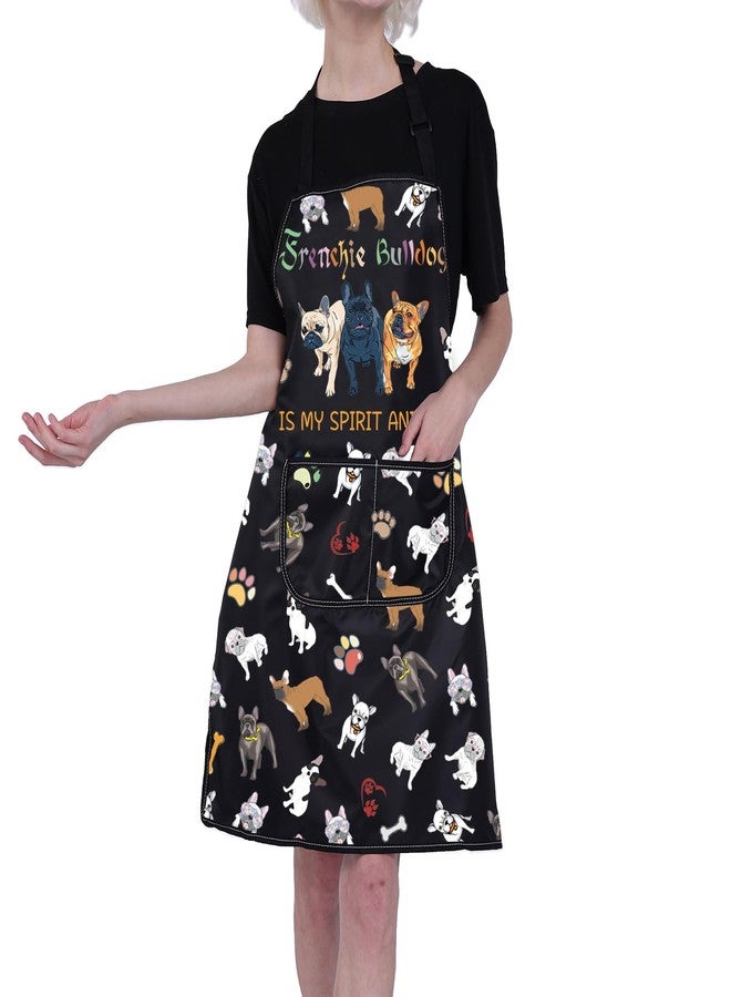 BNQL French Bulldog Apron with Pockets French Bulldog Gifts French Bulldog Is My Spirit Animal French Bulldog Cooking Apron - Image 5