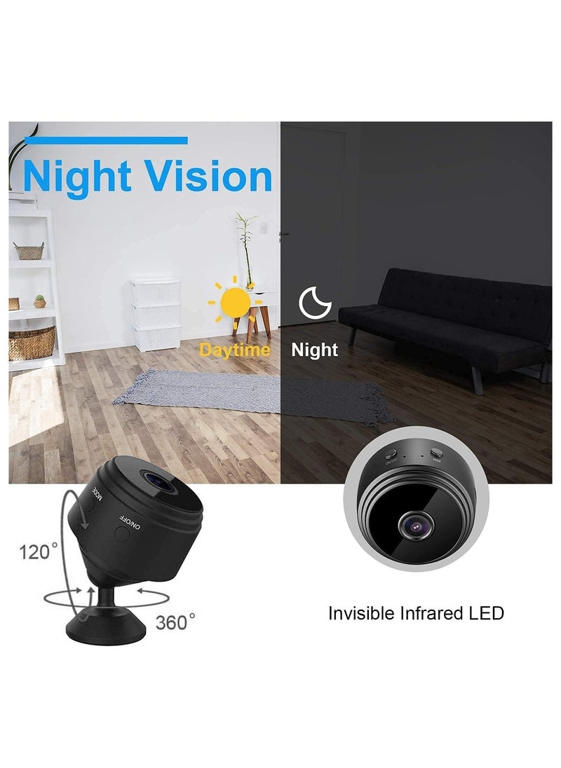 ELTRAZONE - Compact WiFi Hidden Cameras - Wireless Spy Cameras with Live Video Feed, HD 1080P Home Security, Baby Nanny Cam, Mini Smart Cameras with Night Vision - Image 1