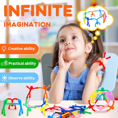 YOTNUS 36Pcs MagneticPeopleMagnetMen Magnetic Travel Toys for Kids Creative Portable and Educational Funny Magnets for Kids Small Toys for Classroom Prizes Easter Egg Stuffers Office - Image 5
