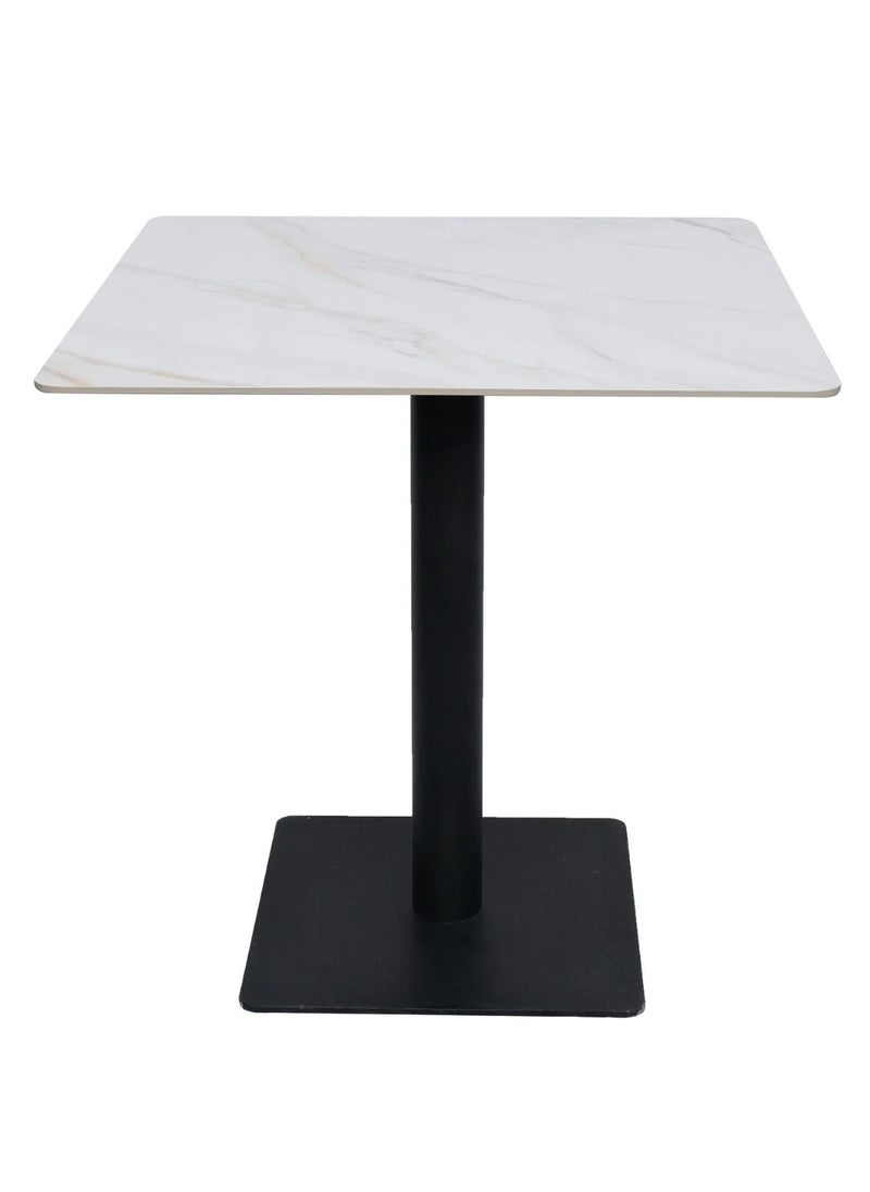 Bourgeois Square Shape Marble Top Metalic Base Cafe Restaurant Table Dining Table - pzsku/ZD9C7BA877AE807D48136Z/45/_/1731930008/9a81a192-fefa-4efe-886a-1d5cdd0581fd