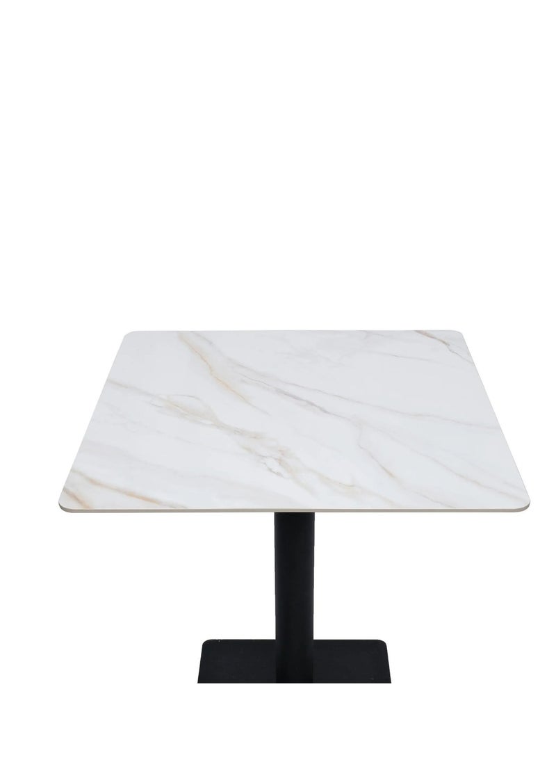 Bourgeois Square Shape Marble Top Metalic Base Cafe Restaurant Table Dining Table - pzsku/ZD9C7BA877AE807D48136Z/45/_/1731930039/05872c49-385c-4fb8-bbdd-570a61a19224