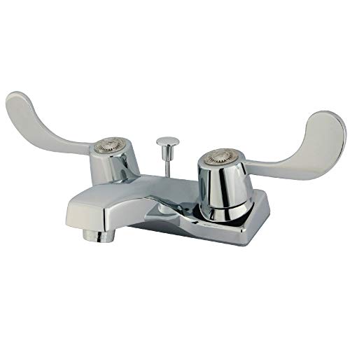 Kingston Brass GKB191 Americana 4inch Lavatory Faucet Twin Blade Handles Chrome - Image 1