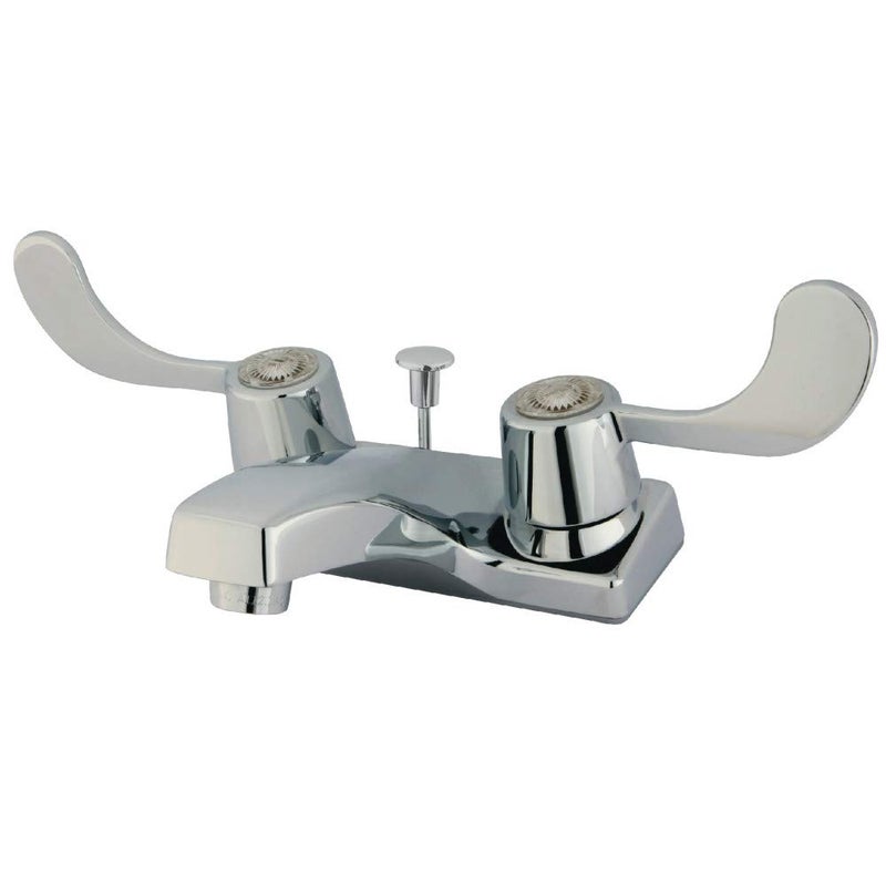 Kingston Brass GKB191 Americana 4inch Lavatory Faucet Twin Blade Handles Chrome - Image 2
