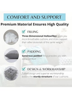 Optico Thicken Chair Cushion, Solid Chair Seat Cushion Chair Pad Pillow Seat Soft Tatami Floor Cushion Square Floor Chair Seat Pads Pillows Meditation Pillow Solid Thicken Cushion Corduroy Tatami Floor Cushion Reading Cushion Pad  - Image 3