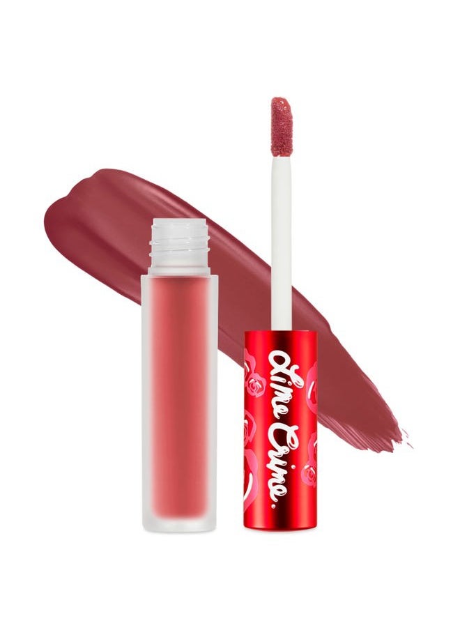 Lime Crime Velvetines Liquid Matte Lipstick, Riot (Red Brown) - Bold, Long Lasting Shades & Lip Lining - Stellar Color & High Comfort for All-Day Wear - Talc-Free & Paraben-Free  - Image 1