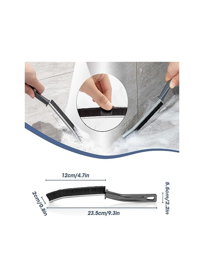 promass Gap Cleaning Brush, 5pcs Multifunctional Gap Brush Crevice Cleaning Brush Tool, Bathroom Gap Brush, Grout Cleaner Brush Hard Bristle Crevice Cleaning Brush for Bathroom Kitchen, Sink, Gap - Image 2