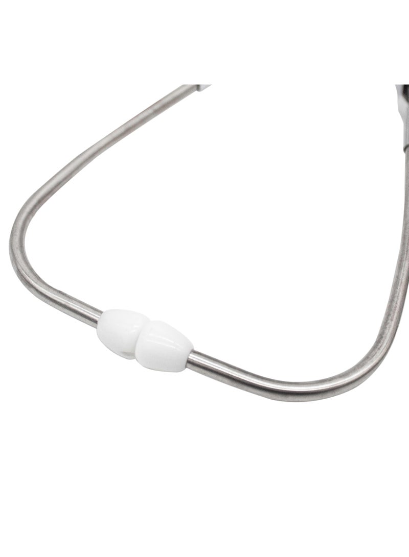 ABRONN Single Lumen Stethoscope - Lightweight, Comfortable, Durable, Single Tube, Diaphragm & Bell Chestpiece, High-Quality Rubber Tubing, Soft Silicone Earpieces for Accurate Sound Transmission. - Image 4