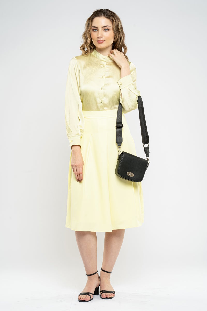 رينا تنورة ميدي خالدة مقاس 2XL أخضر - Image 1