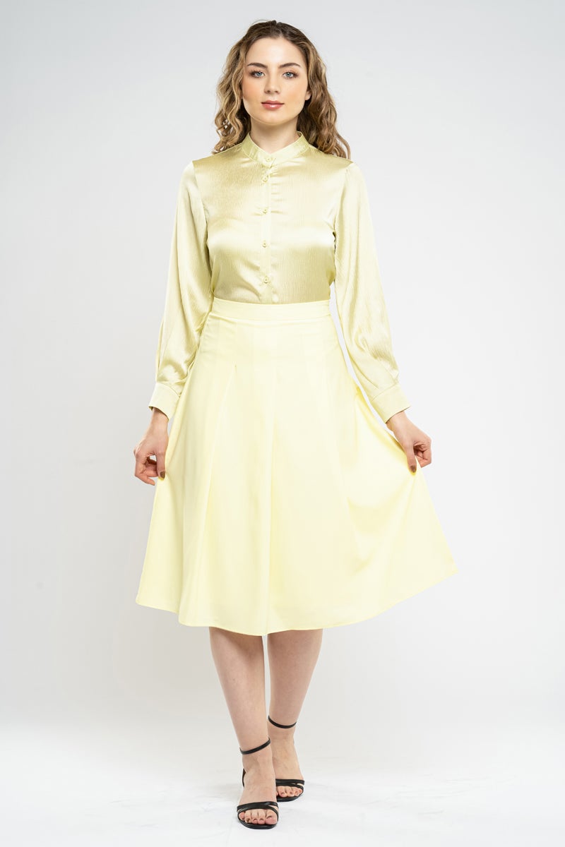 رينا تنورة ميدي خالدة مقاس 2XL أخضر - Image 3