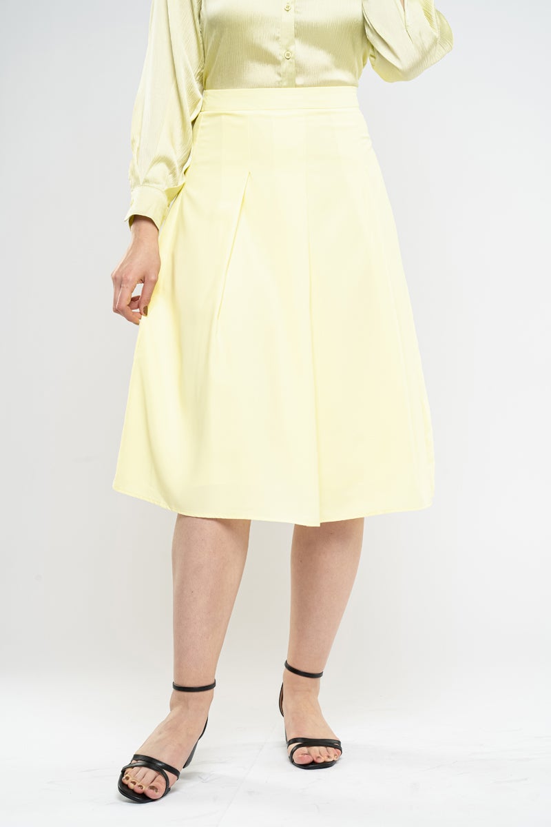 رينا تنورة ميدي خالدة مقاس 2XL أخضر - Image 4