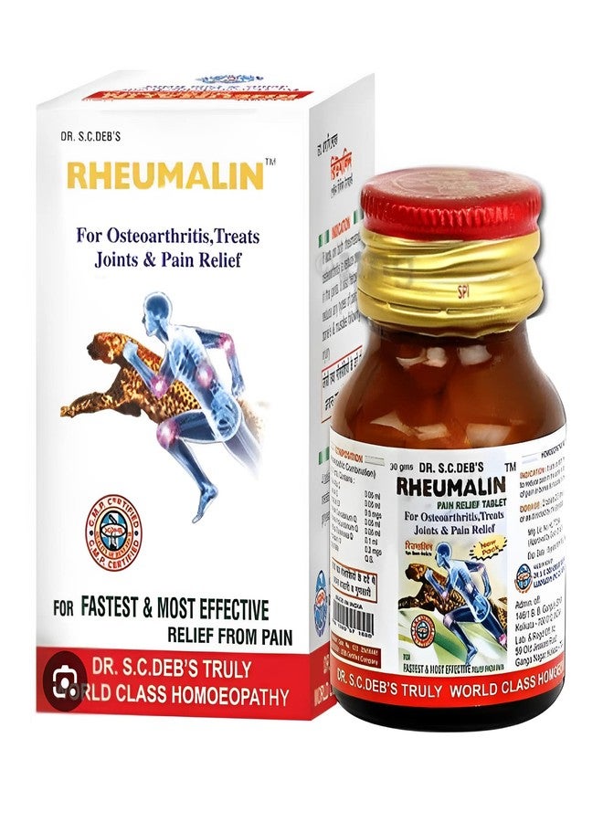 KRIG'S Rheumalin Pain Relief Tablet Homeopathy(25Gm) & R.E Pain Killer Oil Combo - Image 1