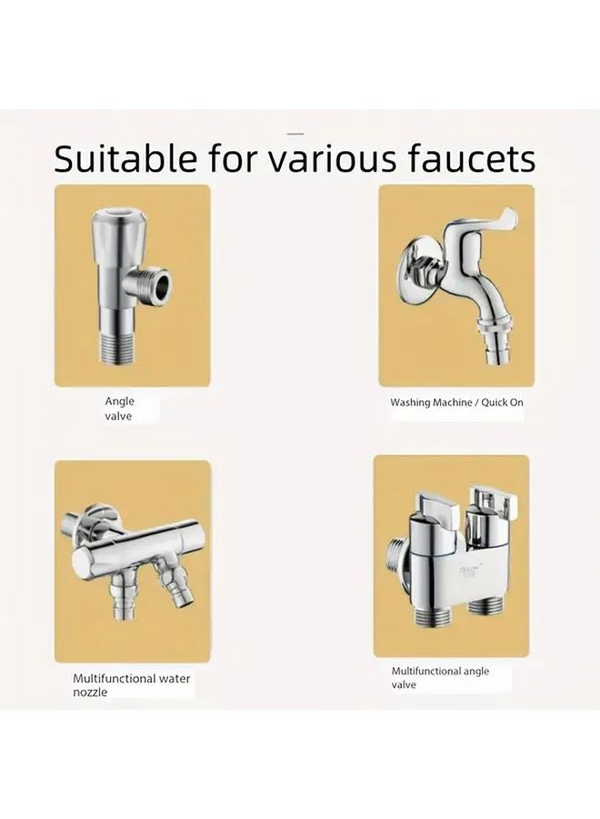 صمام صنبور الحمام النحاسي مع قرص سيراميك، قطعة واحدة، تحكم مزدوج المقابض للساخن والبارد - Image 5