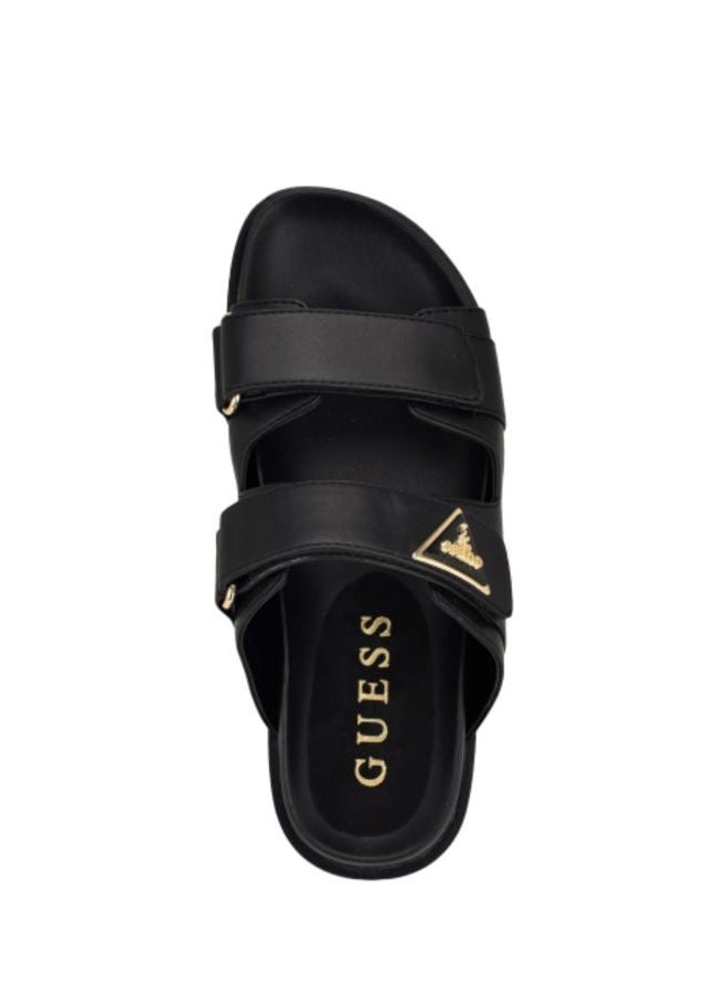 Guess Women's FABULA Flat Sandal Black 001 10, 41 EU - Image 3