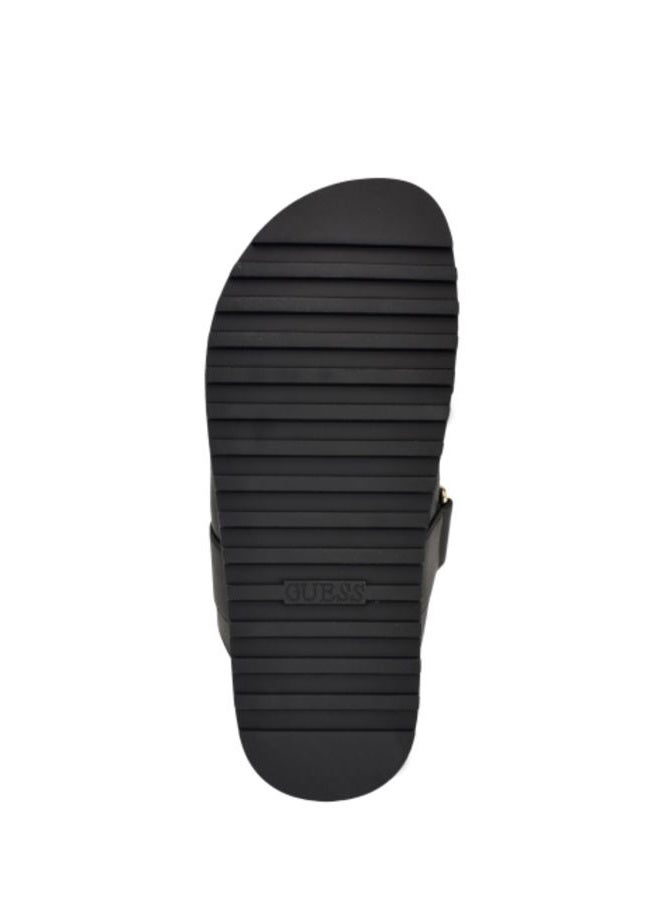 Guess Women's FABULA Flat Sandal Black 001 10, 41 EU - Image 4