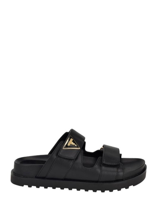 Guess Women's FABULA Flat Sandal Black 001 10, 41 EU - Image 2