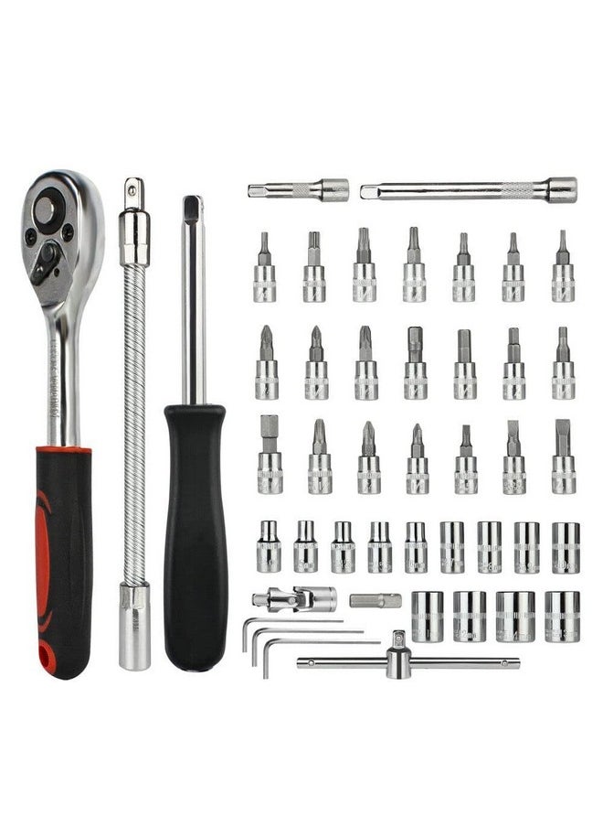 Novo - Novo Tool Kit Tool Kit for Home Use Tools Kit Spanner Set Socket Set Wrench Set Tools Set Hand Tools Bike Tool Kit Set Socket Wrench Set Spanner Set All Size Tool Kit Goti Pana Set - Box End - Image 1