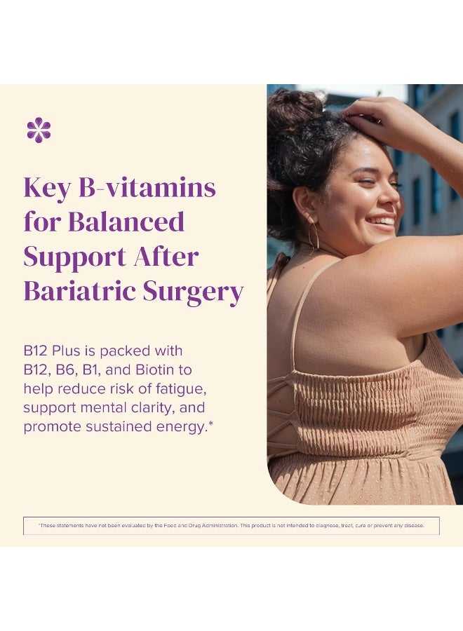 BariMelts B12 Plus, Dissolvable Bariatric Vitamins, Natural Cherry Flavor, 90 Fast Melting Tablets - Image 3