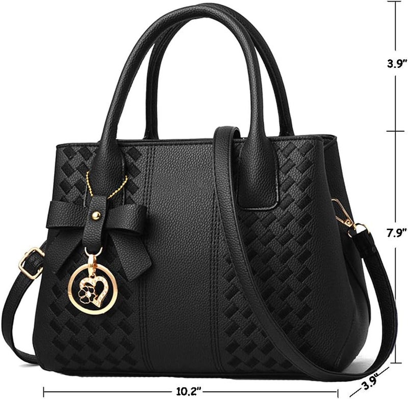 Jeniulet Purses and Handbags for Women Fashion Ladies PU Leather Top Handle Satchel Shoulder Tote Bags - Image 3