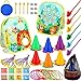 Yunsailing 63 Pcs Carnival Outdoor Games Set for Kids Include Animal Bean Bag Toss Plastic Cones Bean Bags Ring Toss Egg and Spoon Race Field Yard Lawn Outdoor Game Gift for Birthday Party - Image 4