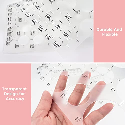 Tamaki Circle Template Circle Round Stencil Templates for Drafting for Office and School Building Formwork Drawings Templates, Large and Small Size, 3 Pack - Image 3
