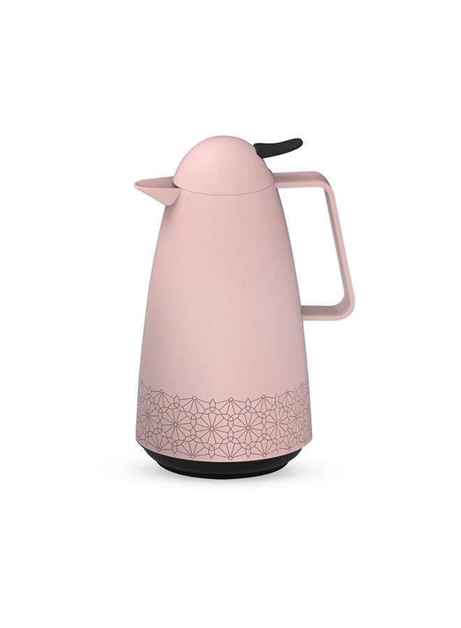 Royalford 1000ml Vacuum Flask RF12301 With Pink Glass Inner and PP Outer Body Keeps Your Drinks Hot or Cold, Asbestos-Free and Hygienic Leak-Proof and Portable Design Multicolor 1000ml - Image 3