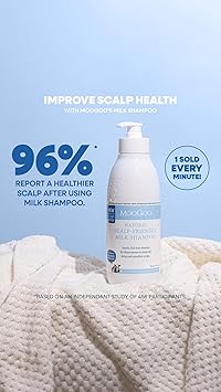 MOOGOO باقة شامبو وكريم بلسم حليب موغو الطبيعي لفروة الرأس الجافة والحساسة المعرضة للإكزيما والصدفية والقشرة 2x 500 مل - Image 3