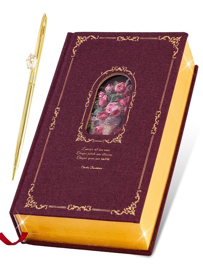 hi!SCI Lined Journal Notebook for Women, 360 Pages Journal for Writing (Claret) - Image 1