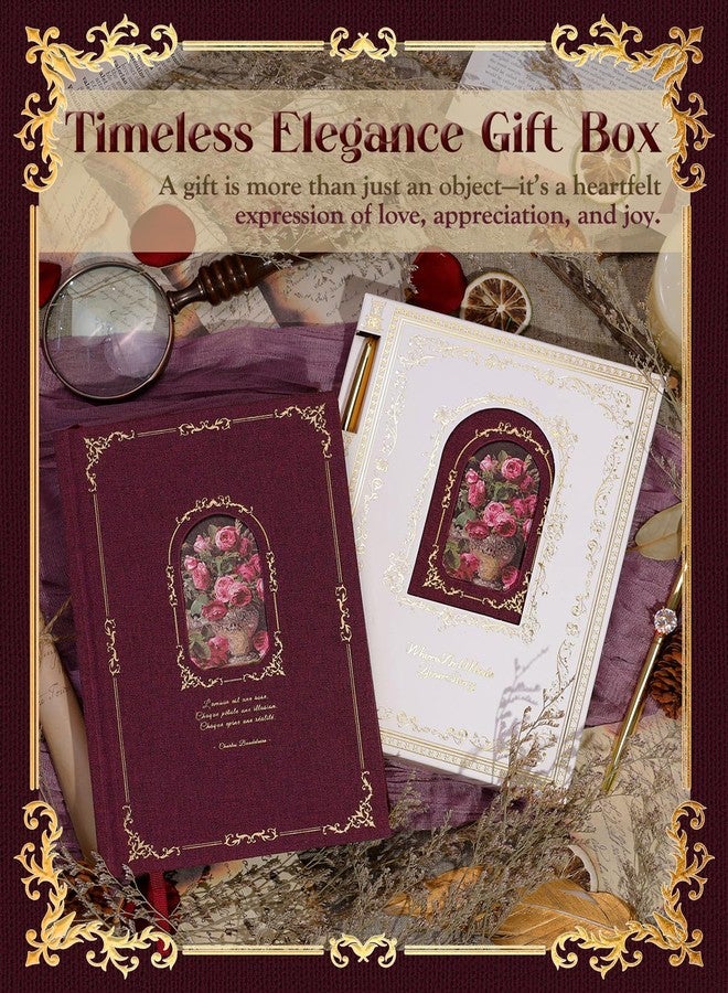 hi!SCI Lined Journal Notebook for Women, 360 Pages Journal for Writing (Claret) - Image 2