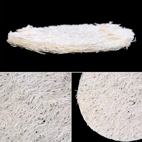 KEWLYSEU Facial Loofah Pads, 2.36 inches Round Complexion Natural Loofah Facial Discs Exfoliating Facial Loofah Skin Scrub Pack of 20 - Image 4
