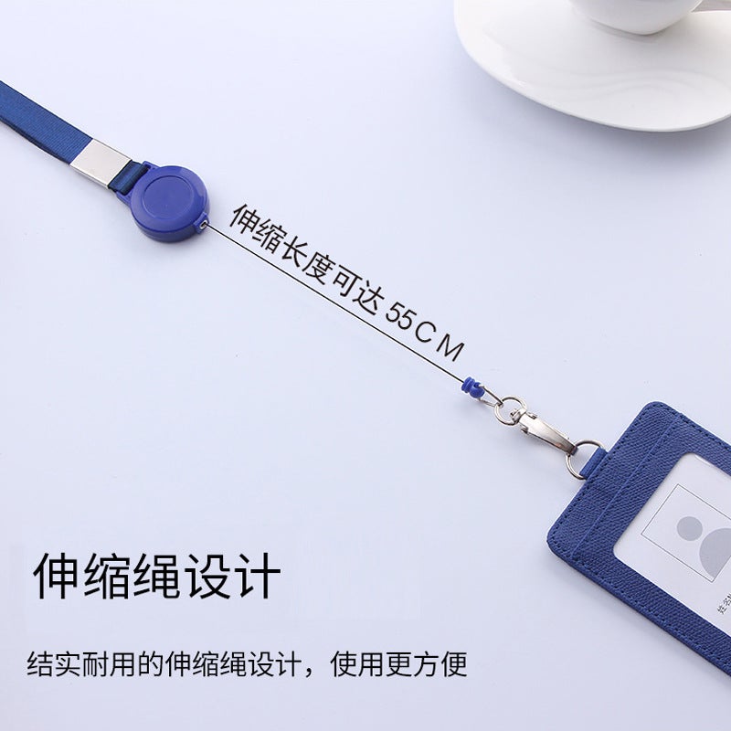 Job Card Lanyard Work Protective Cover Work Card Access Card Employee'S Certificate Card Cover Chest Card Factory Card School Card With Lanyard - Image 5