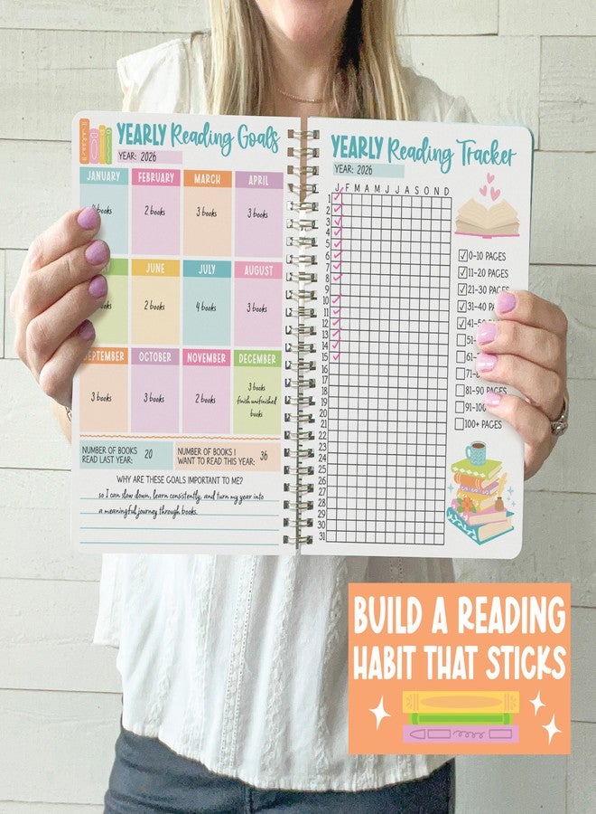 Hadley Designs Reading Journal for Women - Book Journal Reading Log Spiral, Readers Journals for Book Lovers Gifts, Journaling Kit & Supplies, Graduation Gifts, Designed in USA - Image 5
