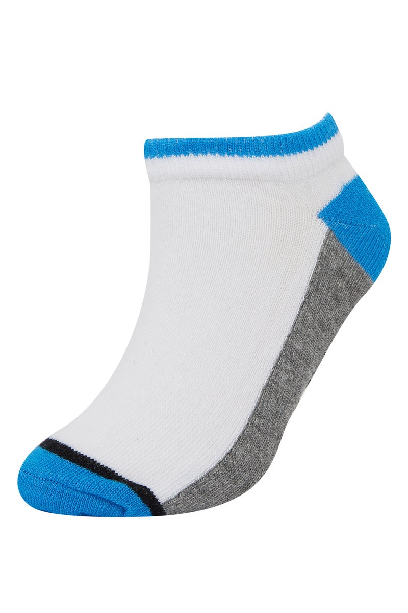DeFacto White Boy Boy Patterned 5 Pack Booties Socks Casual - Image 2