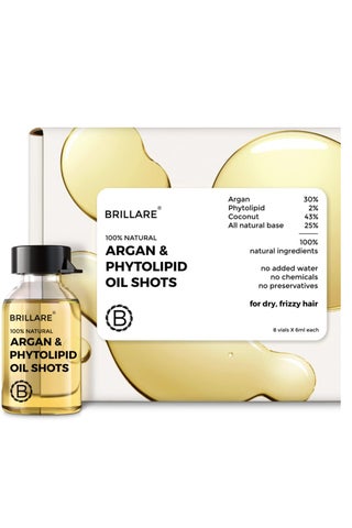 Brillare Heavy Moisturising Oil ShotS 100% Natural Hair Oil With Argan OiL, Shea and Soya Protein (6 ml X 8 Vials)Zero Chemicals  48 ml - pzsku/ZD9C87B886DC608824231Z/45/1754659809/722aec99-c936-44cd-bf0d-34f5ab81b63b