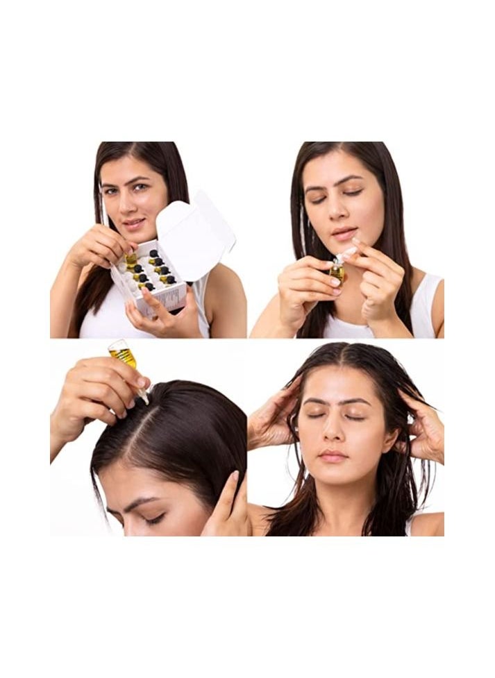 BRILLARE Brillare Heavy Moisturising Oil ShotS 100% Natural Hair Oil With Argan OiL, Shea and Soya Protein (6 ml X 8 Vials)Zero Chemicals  - Image 4