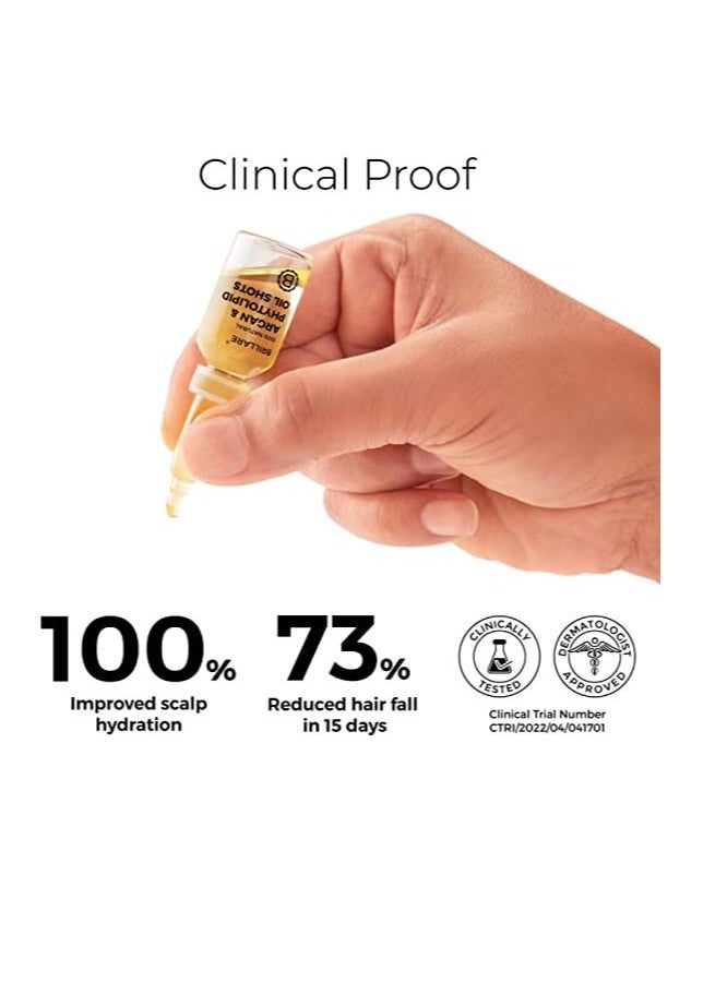 BRILLARE Brillare Heavy Moisturising Oil ShotS 100% Natural Hair Oil With Argan OiL, Shea and Soya Protein (6 ml X 8 Vials)Zero Chemicals  - Image 5