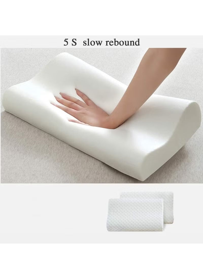 فيلفيتكوف وسادة عنق الرحم، وسادة إسفنجية مرنة لتخفيف آلام الرقبة، وسادة مريحة لمن ينامون على جانبهم أو على ظهرهم أو على بطونهم، وسادة بيضاء لمن يعانون من الأرق - Image 2